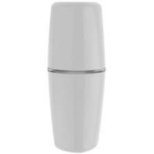 Porta Escova de Dentes e Creme Dental com Tampa para Banheiro OU Branco