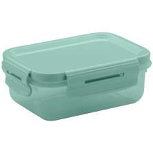 Pote Hermético 380ml Retangular Lanche Trava Click Verde OU