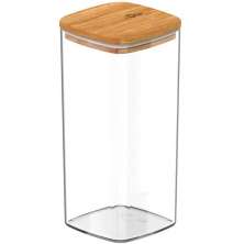 Pote Hermético Keep Ou 340ml Tampa de Bambu Recipiente Porta