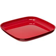 Prato Luna Mini Poliestireno 16,5x16,5cm Prato para Servir OU Vermelho