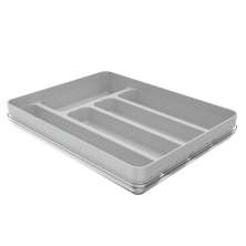 Separador Porta Talheres com Tampa Organizador de Gaveta Multiuso Logic Branco
