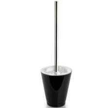 Suporte Escova Sanitária Vaso Privada Escovinha Banheiro OU Preto