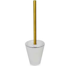 Suporte Escova Sanitária Vitra Vintage Vaso Privada Banheiro Dourado