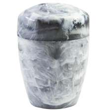 Suporte Porta Algodão Cotonete Plastico Design Marmorizado Branco Carrara