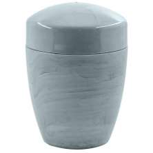 Suporte Porta Algodão Cotonete Plastico Design Marmorizado Concreto Fechado