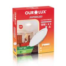 Plafon Redondo Embutir Branco (2700 K 18W)