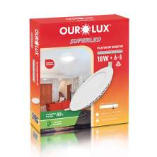 Plafon Redondo Embutir Branco (6400 K 18W)