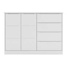 Cômoda Infantil Pietra com 2 Portas e 4 Gavetas Branco - PR Baby