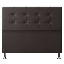 Cabeceira Casal 1,40m Atenas Suede Marrom - Pallazio