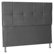 Cabeceira Casal 1,40m Lisboa Suede Cinza - Pallazio