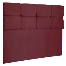 Cabeceira Casal 1,40m Nina Suede Marsala - Pallazio