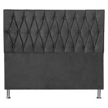 Cabeceira Casal 1,40m Paris Suede Cinza - Pallazio