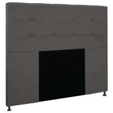 Cabeceira Casal 1,40m Zurique Suede Grafite - Pallazio