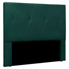 Cabeceira King 1,95m Aquilla Veludo Verde Floresta - Pallazio