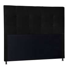 Cabeceira King 1,95m Berlim Corano Preto - Pallazio