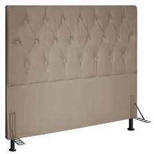 Cabeceira King 1,95m Estocolmo Suede Bege - Pallazio
