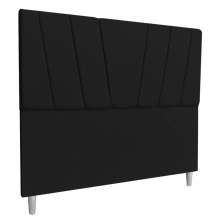 Cabeceira King 1,95m Italia Veludo Preto - Pallazio