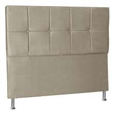Cabeceira King 1,95m Lisboa Suede Bege - Pallazio