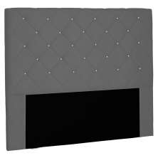 Cabeceira King 1,95m Tânia Suede Cinza - Pallazio