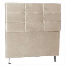 Cabeceira King 1,95m Tóquio Suede Bege - Pallazio