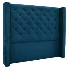 Cabeceira King 1,95m Vicenza Veludo Azul Marinho - Pallazio