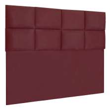 Cabeceira Modulada Solteiro 0,90m Lorena Suede Marsala - Pallazio