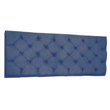 Cabeceira Painel Capitonê Solteiro 0,90m Jade Suede Azul Marinho - Pallazio