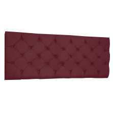 Cabeceira Painel Capitonê Solteiro 0,90m Jade Suede Marsala - Pallazio