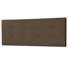 Cabeceira Painel King 1,95m Berlim Suede Marrom - Pallazio