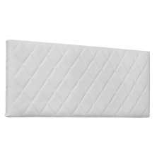 Cabeceira Painel Queen 1,60m Esmeralda Corano Branco - Pallazio