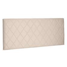 Cabeceira Painel Queen 1,60m Esmeralda Suede Bege - Pallazio