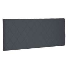 Cabeceira Painel Queen 1,60m Esmeralda Suede Cinza - Pallazio