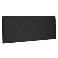 Cabeceira Painel Queen 1,60m Esmeralda Suede Preto - Pallazio