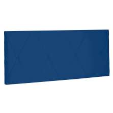Cabeceira Painel Solteiro 0,90m Aquilla Suede Azul Marinho - Pallazio