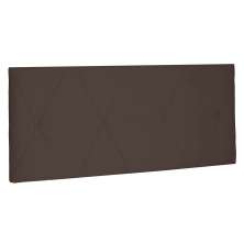 Cabeceira Painel Solteiro 0,90m Aquilla Suede Marrom Café - Pallazio