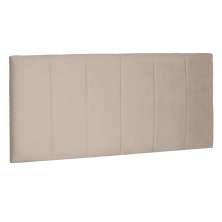 Cabeceira Painel Solteiro 0,90m Ravenna Suede Bege - Pallazio