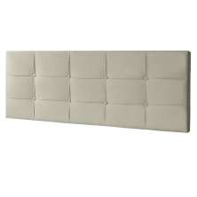 Cabeceira Painel Solteiro 0,90m Roma Suede Bege - Pallazio