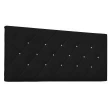 Cabeceira Painel Solteiro 0,90m Tânia Corano Preto - Pallazio