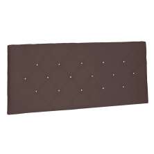 Cabeceira Painel Solteiro 0,90m Tânia Suede Marrom Café - Pallazio