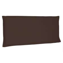 Cabeceira Painel Solteiro 0,90m Veneza Suede Marrom Café - Pallazio
