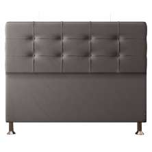 Cabeceira Queen 1,60m Atenas Suede Cinza - Pallazio