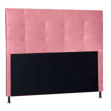 Cabeceira Queen 1,60m Berlim Suede Rosa - Pallazio