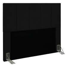 Cabeceira Queen 1,60m Genebra Suede Preto - Pallazio