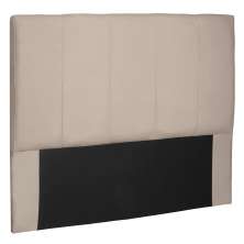 Cabeceira Queen 1,60m Ravenna Suede Bege - Pallazio