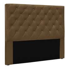 Cabeceira Queen 1,60m Toledo Suede Caramelo - Pallazio