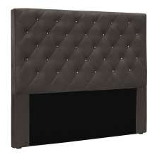 Cabeceira Queen 1,60m Toledo Suede Cinza - Pallazio