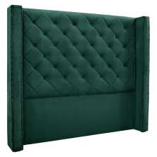 Cabeceira Queen 1,60m Vicenza Veludo Verde Floresta - Pallazio