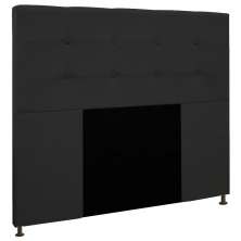 Cabeceira Queen 1,60m Zurique Suede Preto - Pallazio