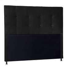 Cabeceira Solteiro 0,90m Berlim Suede Preto - Pallazio
