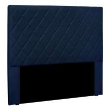 Cabeceira Solteiro 0,90m Córdoba Suede Azul Marinho - Pallazio